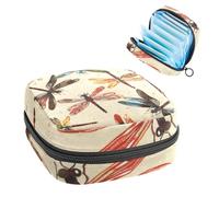 Sacchetto di immagazzinaggio del tovagliolo sanitario sacchetto mestruale della tazza del sacchetto delle ragazze viaggio grande capacità trucco assorbenti organizzatore , fiore bianco magnolie