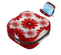 Sacchetto di immagazzinaggio del tovagliolo sanitario sacchetto mestruale della tazza del sacchetto delle ragazze viaggio grande capacità trucco assorbenti organizzatore , Buon Natale modello, Colore