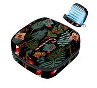 Sacchetto di immagazzinaggio del tovagliolo sanitario sacchetto mestruale della tazza del sacchetto delle ragazze viaggio grande capacità trucco assorbenti organizzatore , Buon Natale modello, Colore