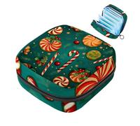 Sacchetto di immagazzinaggio del tovagliolo sanitario sacchetto mestruale della tazza del sacchetto delle ragazze viaggio grande capacità trucco assorbenti organizzatore , Buon Natale modello, Colore