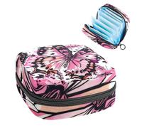 Sacchetto di immagazzinaggio del tovagliolo sanitario sacchetto mestruale della tazza del sacchetto delle ragazze di viaggio grande capacità trucco assorbenti organizzatore , Water Lily Lotus, Colore