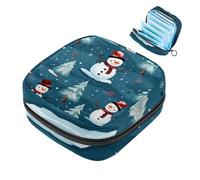 Sacchetto di immagazzinaggio del tovagliolo sanitario sacchetto mestruale della tazza del sacchetto delle ragazze viaggio grande capacità trucco assorbenti organizzatore di buon Natale Babbo Natale,