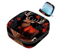 Sacchetto di immagazzinaggio del tovagliolo sanitario sacchetto mestruale della tazza del sacchetto delle ragazze viaggio grande capacità trucco assorbenti organizzatore di buon Natale Babbo Natale,