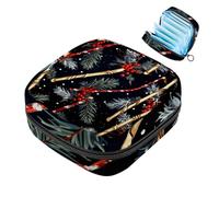 Sacchetto di immagazzinaggio del tovagliolo sanitario sacchetto mestruale della tazza del sacchetto delle ragazze viaggio grande capacità trucco assorbenti organizzatore , Buon Natale modello, Colore