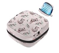 Sacchetto di immagazzinaggio del tovagliolo sanitario sacchetto mestruale della tazza del sacchetto delle ragazze viaggio grande capacità trucco assorbenti organizzatore di assorbenti, koala sdraiato