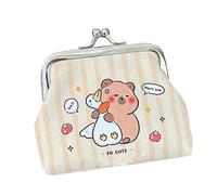 Sacchetto di immagazzinaggio del trasduttore auricolare del fumetto Capybara borsa del cambiamento della borsa della moneta sacchetti della moneta del raccoglitore di modo dei soldi con il bacio del