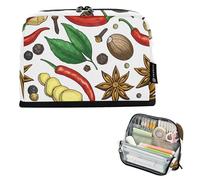 Sacchetto di immagazzinaggio della matita bianca della radice di zenzero delle spezie colorate astucci della matita della chiusura lampo dell'aula della penna del sacchetto dei ragazzi giapponesi dei