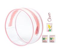 Sacchetto di immagazzinaggio trasparente per figure borsa rotonda per bambole - Borsa a catena per display da collezione di burattini | Borsa a catena multifunzione Org, Rosa, Consulte la descripción