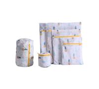 Sacchetto di lavaggio a maglie spesse con chiusura a cerniera, organizer per biancheria per tessuti delicati, anti deformazione, per biancheria