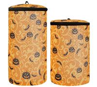 Sacchetto di lavaggio delle scarpe per lavatrice Borsa da ginnastica per lavatrice 2 pezzi Borsa per la biancheria da tennis Sacchetto di lavaggio per scarpe da tennis Illustrazione di Halloween,