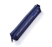 Sacchetto di matita in nylon trasparente attraverso la borsa della matita piccola peso leggero astuccio per le donne studentesse borsa di trucco da viaggio