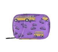 Sacchetto di medicina del fumetto del bus della scuola borsa con scomparti staccabili riutilizzabile portatile organizzatore di pillole per borsa