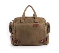 Sacchetto di modo di tela, borsa a tracolla casuale, sacchetto del messaggero degli uomini, alta qualità della tela di canapa computer portatile della cartella per Business/college/donne/uomi.