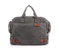 Sacchetto di modo di tela, borsa a tracolla casuale, sacchetto del messaggero degli uomini, alta qualità della tela di canapa computer portatile della cartella per Business/college/donne/uomi.