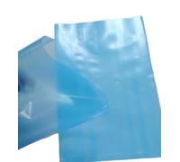 Sacchetto di plastica a bocca piatta VCI 10 Pack (non chiusura zip) | Sacchetti di apertura piatti di prevenzione della ruggine per imballaggio resistente all'umidità (blu, 300mm * 400mm)
