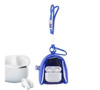 Sacchetto di presentazione trasparente per statuette di presentazione trasparente per oggetti da collezione, custodia di trasporto delle bambole antipolvere, borsa o, blu, Se référer au descriptif