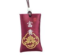 Sacchetto di sale spirituale buddista | Sale spirituale con bustina | Collana buddista dalla Cina | Collana spirituale sacchetto di sale per denaro | Talismano cinese classico per speranza,