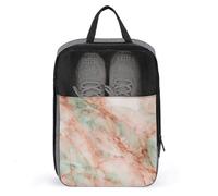 Sacchetto di scarpa di marmo di lusso di colore rosa chiaro verde per il sacchetto della scarpa di golf del trasportatore di stoccaggio della polvere di uso