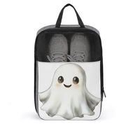 Sacchetto di scarpe di Halloween del fantasma dell'acquerello per i viaggi di uso quotidiano Anti-polvere di stoccaggio del trasportatore del sacchetto di scarpe