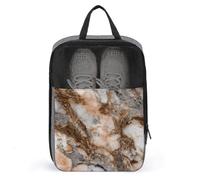 Sacchetto di scarpe di marmo di lusso di colore della pietra della pesca bianca per il viaggio di uso quotidiano Anti-polvere del trasportatore di stoccaggio del sacchetto di