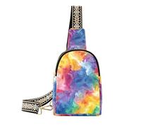 Sacchetto di spalla del modello della tie-dye di colore dell'arcobaleno alla moda antifurto del corpo trasversale del sacchetto per l'escursionismo