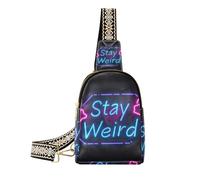 Sacchetto di stile strano di soggiorno alla moda per gli uomini borsa a tracolla impermeabile di viaggio per il pacchetto di giorno, Stay Strano stile, 1 size