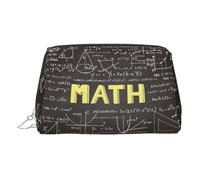 Sacchetto di trucco della matematica della scuola caso di vanità con il sacchetto cosmetico portatile del sacchetto di toilette di viaggio del divisore, Argento, One Size
