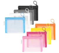 Sacchetto di trucco di nylon dei sacchetti cosmetici dell'organizzatore di viaggio della cassa per la borsa del pannolino della borsa dell'organizzazione domestica a righe multi formato, Mix 8 colori