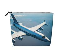 Sacchetto di trucco impermeabile sveglio della stampa degli aeroplani per le donne Zipper Travel Toiletry Pouch