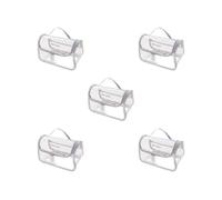 Sacchetto di trucco trasparente impermeabile con la borsa cosmetica di viaggio della cinghia della maniglia per il viaggio grigio, Set da 5 (grigio), 22cmx15cmx14cm, come descrizione