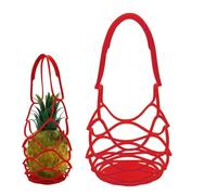 Sacchetto di vino del silicone, Vino Carrier, Silicone Mountain Cup Mesh Basket Borse di vino, Cerro Trasporto Bag, Versatile Pad isolamento termico per, Rosso, Consulta la descrizione, Vedi
