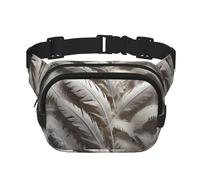 Sacchetto di vita alla moda alla moda del modello di fondo della piuma bianca, borsa del messaggero di sport