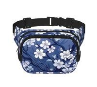 Sacchetto di vita alla moda stampato del fiore di prugna, borsa del messaggero unisex, borsa della vita di viaggio alla moda