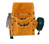 Sacchetto di vita per strumenti di manutenzione, tasca da lavoro per uomo, borsa per attrezzi da elettricista resistente all'usura, borsa per attrezzi spessa in pelle di vacchetta per la lavorazione