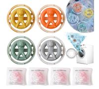 Sacchetto Filtro Della Lavatrice, Jicyor 4 Pezzi Set Di Sacchetti Galleggianti, Sacchetti Della Rete Di Peluche, Sacchetto Filtro Riutilizzabile Per La Depilazione In Lavatrici
