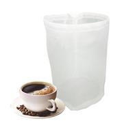 Sacchetto filtro in nylon - Sacchetto a rete riutilizzabile per succo e latte | Filtro fine per tè e noci | 8 misure per sopracciglia e produzione di vino | Filtro per alimenti per prodotti alimentari