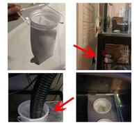 Sacchetto filtro in PP non tessuto per il trattamento dell'acqua 200µm+100µm 75µm+50µm bianco Ø 105 mm x 380 mm tessuto monofilamento di lana termofissante riutilizzabile confezione da 2 (75um+50um)