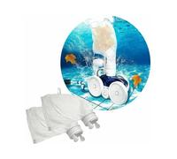 Sacchetto filtro per pulitore per piscine Polaris 480, ricambio universale con cuciture rinforzate, chiusura a cerniera, cuciture resistenti