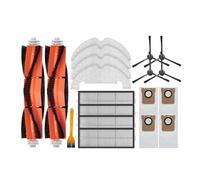 Sacchetto for la polvere del mop con filtro Hepa, spazzola laterale principale, compatibile con gli accessori for aspirapolvere robot Dreame Bot D10 Plus RLS3D (Color : Set N)