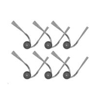 Sacchetto for La Polvere In Tessuto Con Filtro for Spazzola Laterale A Rullo Compatibile Con Le Parti Roborock Q10 S5 / Q10 S5+ /Q10V/Q10V+/Q10 VF/Q10 VF+/ S8 Pro/S8 Pro Plus(6 Side Brush)