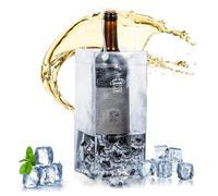Sacchetto Ghiaccio Vino,Sanlianzi 6pcs Borsa Refrigerante Bottiglie Collassabile Borsa Vino Trasparente Cooler Bag Vino Con Manico Per Champagne Vino