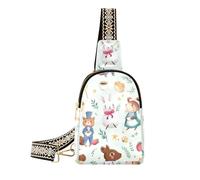 Sacchetto impermeabile del corpo della borsa del corpo del partito di musica della silvicoltura degli animali di Safari alla moda per il viaggio