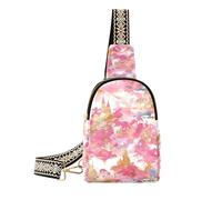Sacchetto impermeabile del corpo della borsa del corpo della croce del castello delle fiabe d'oro di Rosa alla moda per la donna per l'escursionismo, Castello delle fiabe d'oro rosa