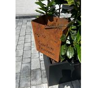 Sacchetto in acciaio inox con luce a vento borsa "sogni da giardino" candela ...