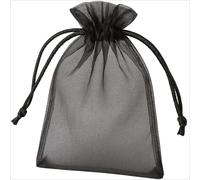 Sacchetto in organza regalo - Nero / 10x12cm / 10pz