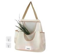 Sacchetto in rete, sacchetto a rete, sacchetto per frutta e verdura - Sacchetto in rete da appendere con grande capacità per conservare frutta, cipolle e patate in cucina, Cachi doppio, vedi