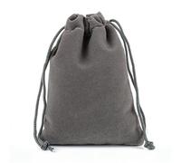 Sacchetto in velluto con coulisse, Confezione da 10 sacchetti regalo in velluto con coulisse(Deep Gray,15X20CM 10PCS)