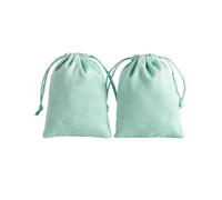 Sacchetto in velluto con coulisse, Confezione da 20 sacchetti con coulisse in velluto for gioielli e cosmetici(Green,4.7x6.3 inch 12x16cm)