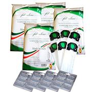 Sacchetto Microfibra Made in Italy + Profumini per Aspirapolvere Folletto Vorwerk vk200-vk201 (24 Sacchetti + 24 Profumini)