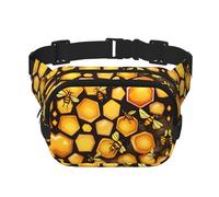 Sacchetto multifunzionale stampato del fiore dell'ape, borsa messenger unisex alla moda, borsa di immagazzinaggio di sport di viaggio